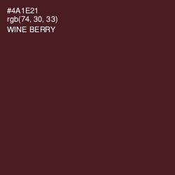 #4A1E21 - Wine Berry Color Image